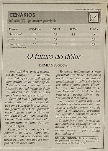 Demian Fiocca coluna Folha de São Paulo